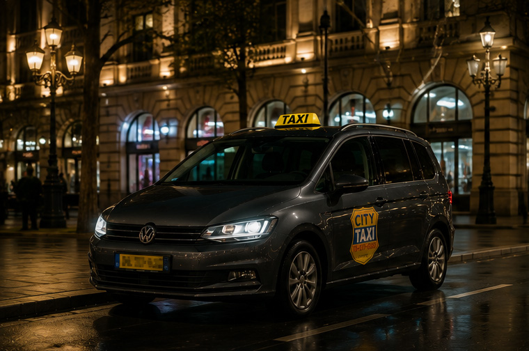 Taxi Siófok belvárosában