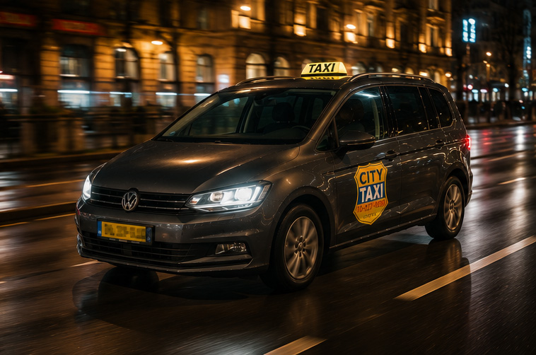 Csomagok elhelyezése a siófoki taxiban